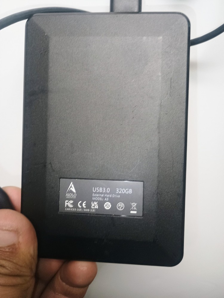 320GB External Hard Drive Slim Portable