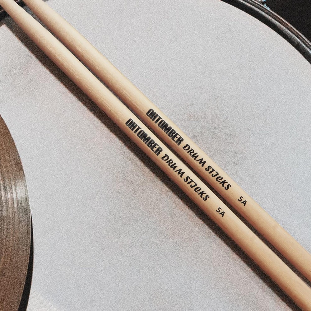 Ohtomber Drum Sticks, 2 Pair 5A Maple Drumsticks 5a