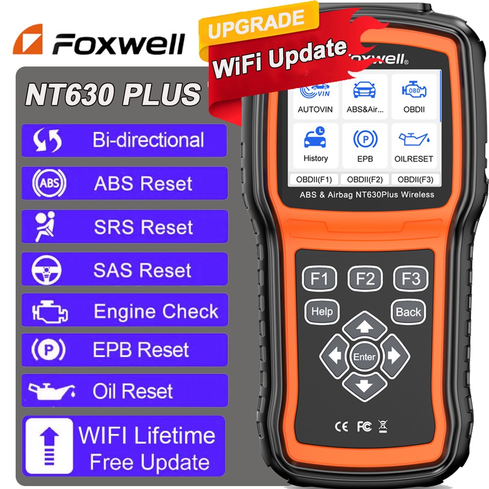 OBD2 Code Reader Bidirectional Car Diagnostic Scanner Tool EPB OIL SAS ABS SRS