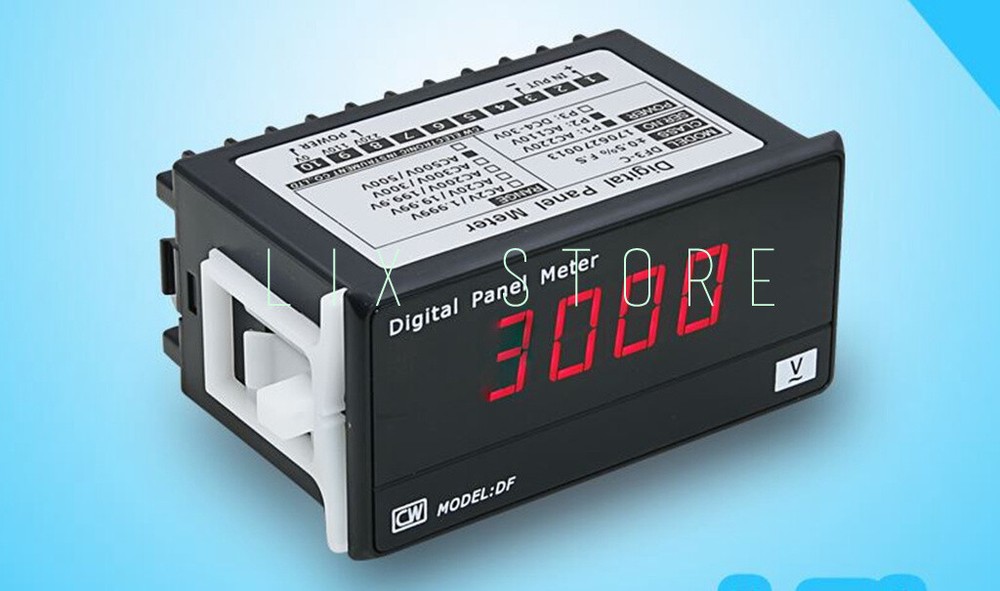 DF3-D Digital DC Voltmeter Amperometer Digital Display Current Voltmeter Head ./