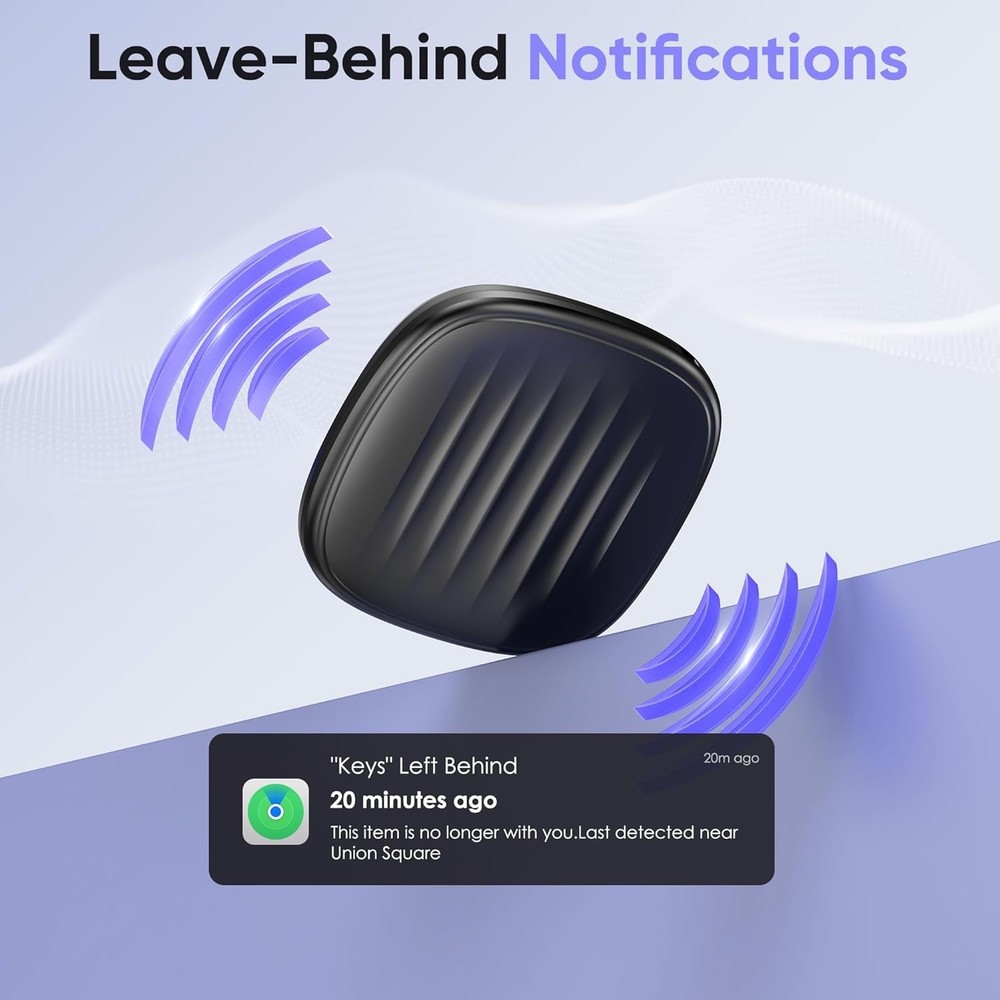 Air Tracker Tags-4 Pack: Bluetooth Tracker Work with Apple Find My (iOS only)...