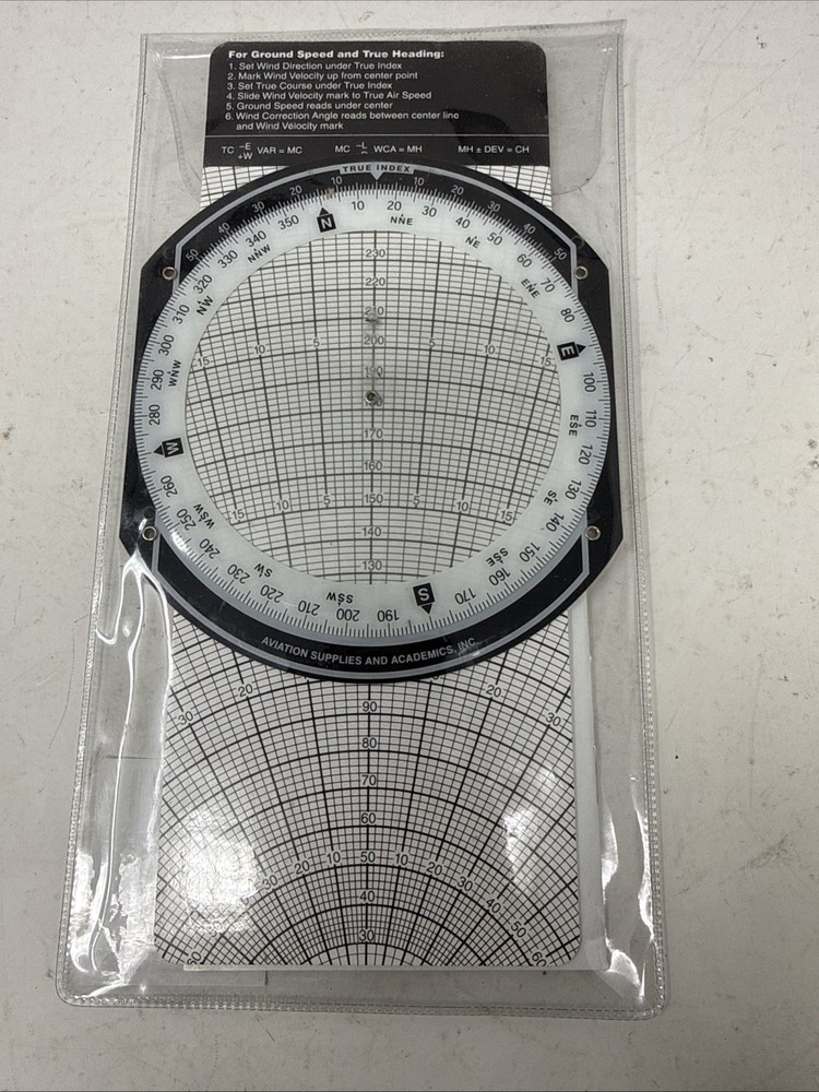 ASA-E6B-P Paper Flight Computer W/Instructions