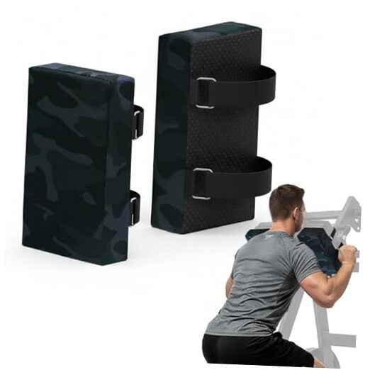 Hack Squat Shoulder Pads 2 PCS – Thick Foam Cushion with Adjustable Camouflage
