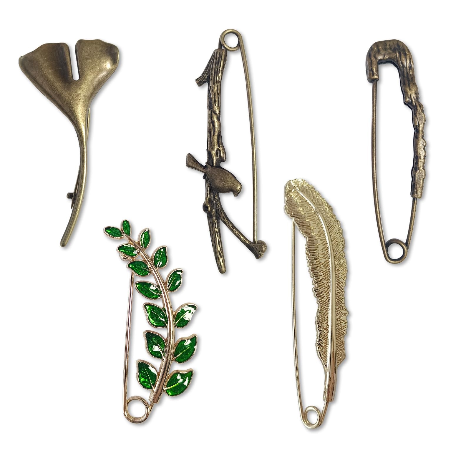 5Pcs Giant Safety Pin Retro Decorative Kilt Pins for Clothing Extra Large Heavy