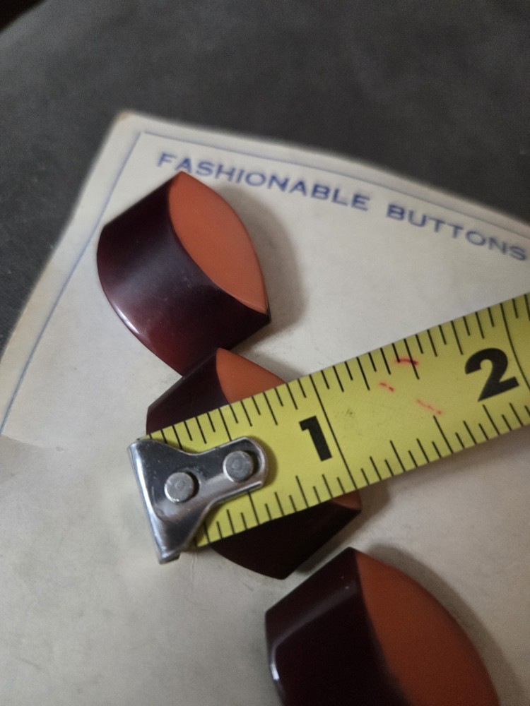 3 Vintage Art Deco Buttons