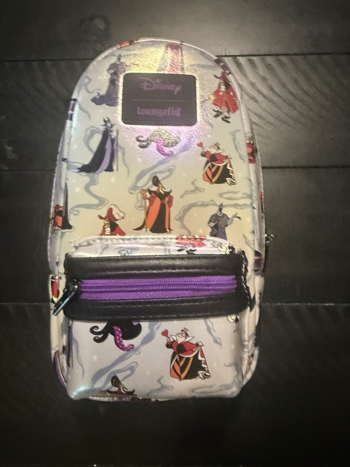 NWT Disney Loungefly Villains All Over Print Pencil Pouch