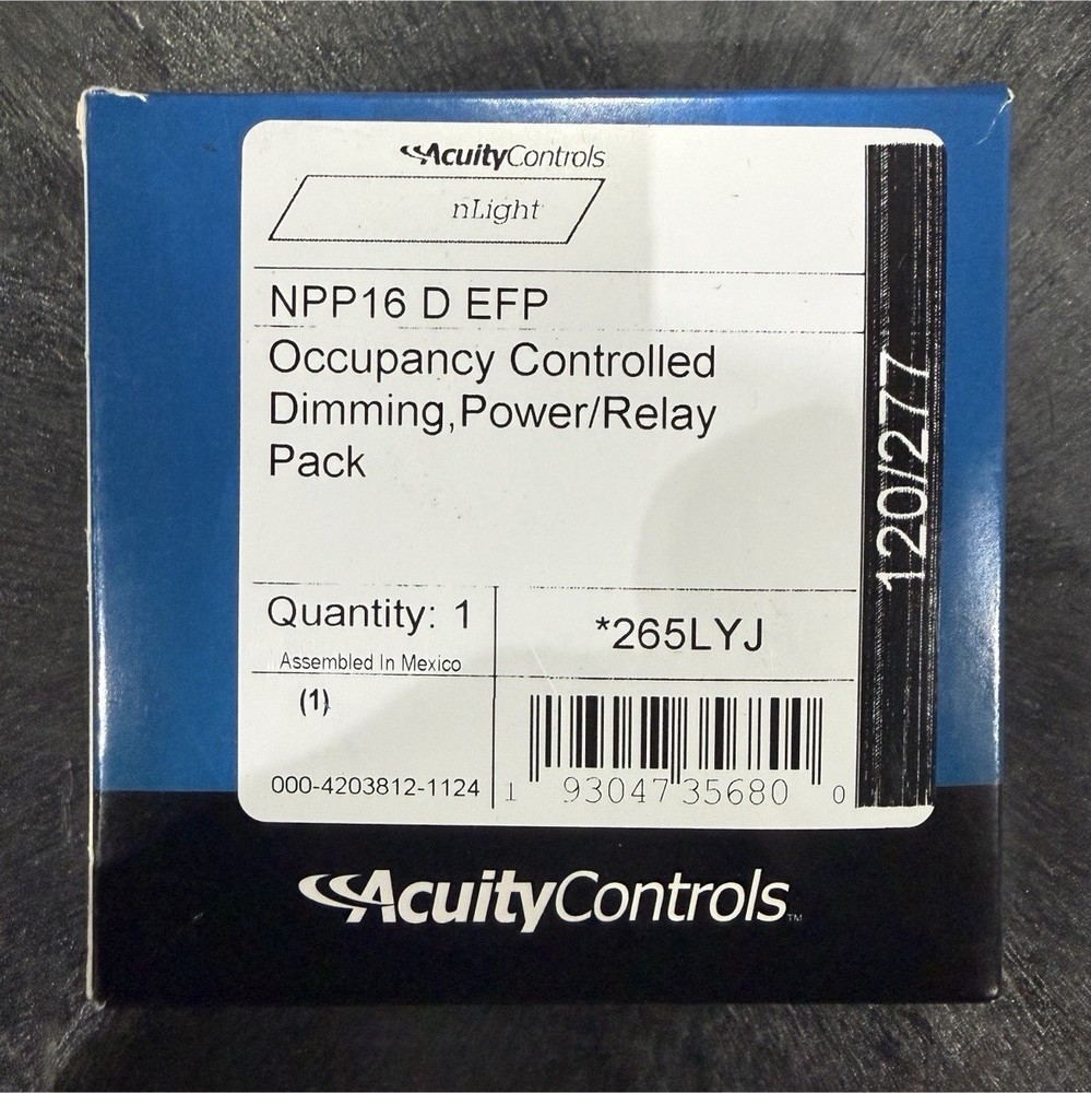 Acuity Controls nLight NPP16 D EFP Occupancy Controlled Dimming Power Pack Relay