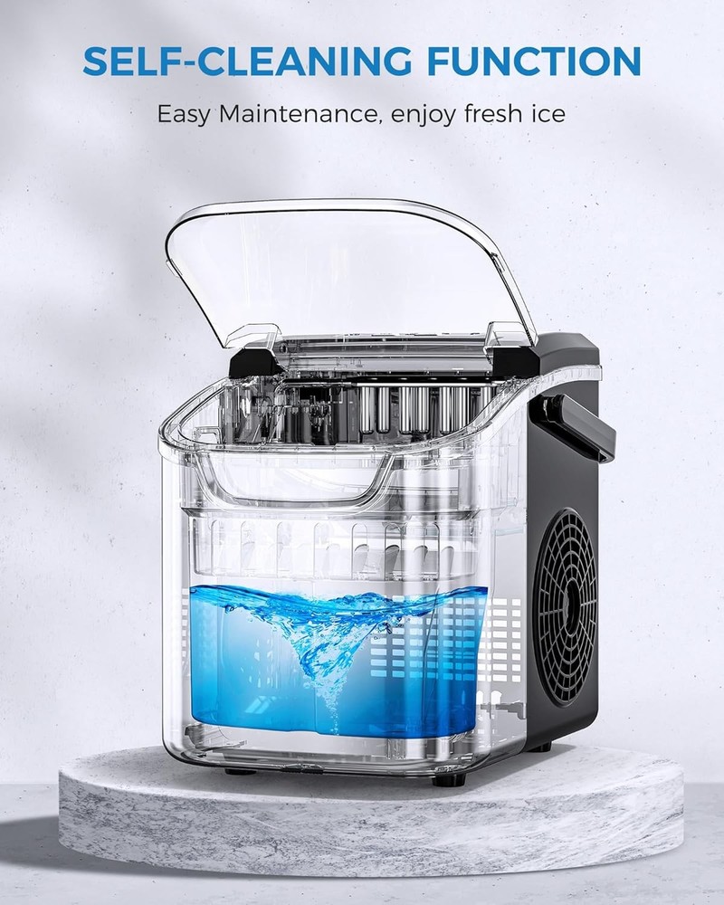 Countertop Ice Maker Self Cleaning