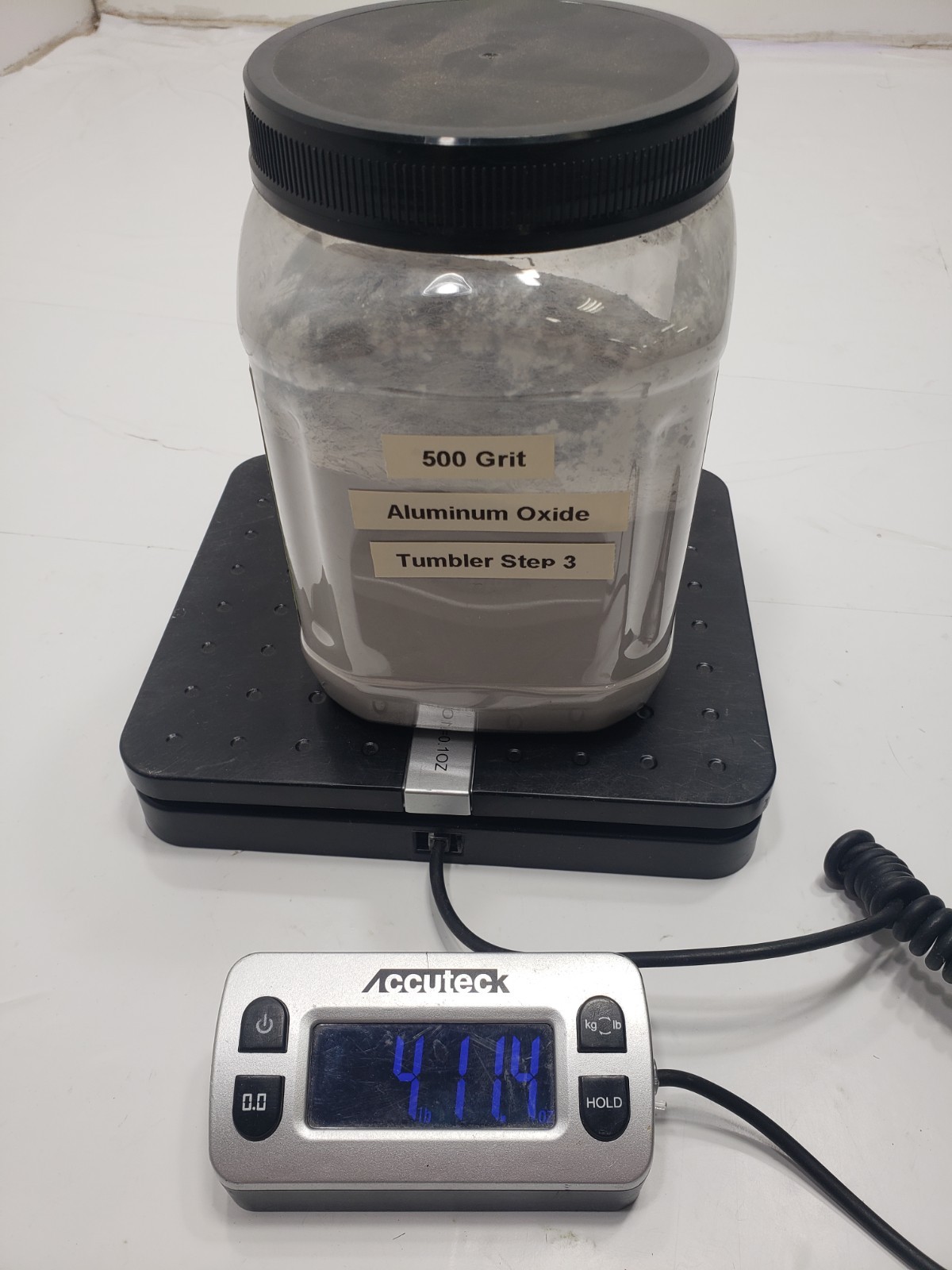 Unbranded 5Lbs 500 Grit Aluminum Oxide For Stage 3 Tumbler Rock Pre Polishing