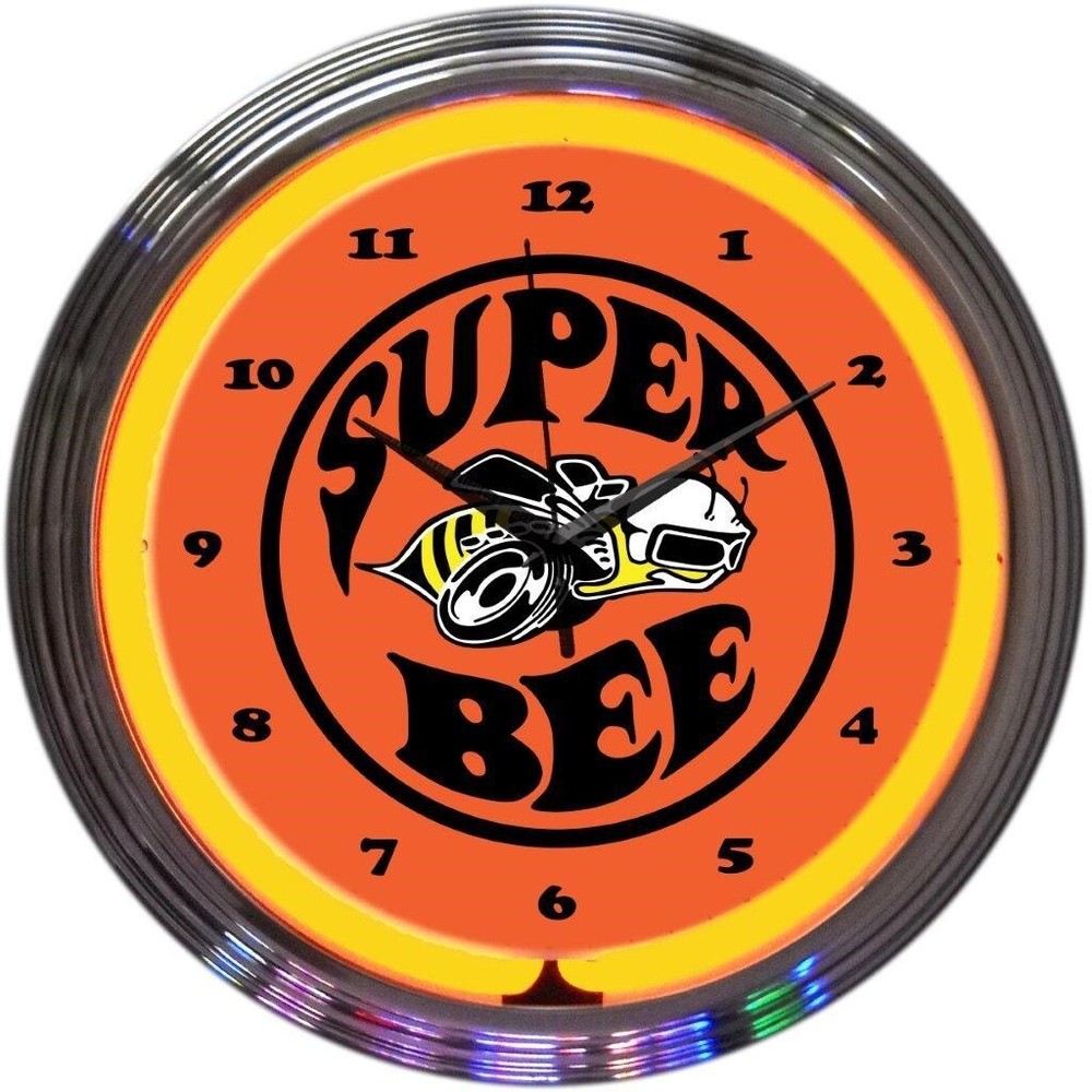 Neonetics 8SUPER Super Bee Play Room 15 Inches Neon Clock