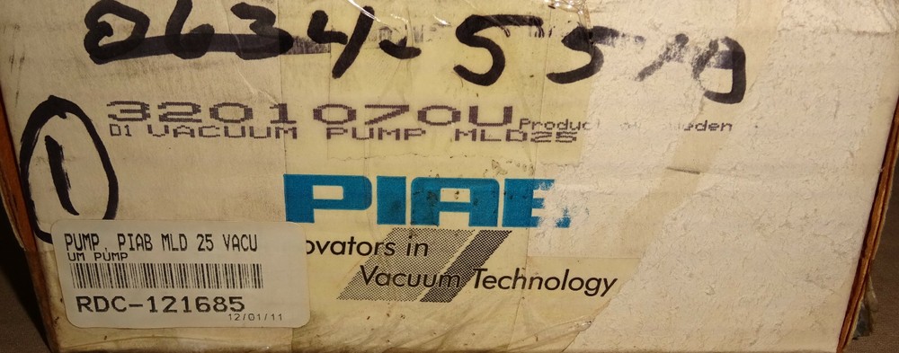 PIAB 32.01.070 Vacuum Pump MLD 25 NEW