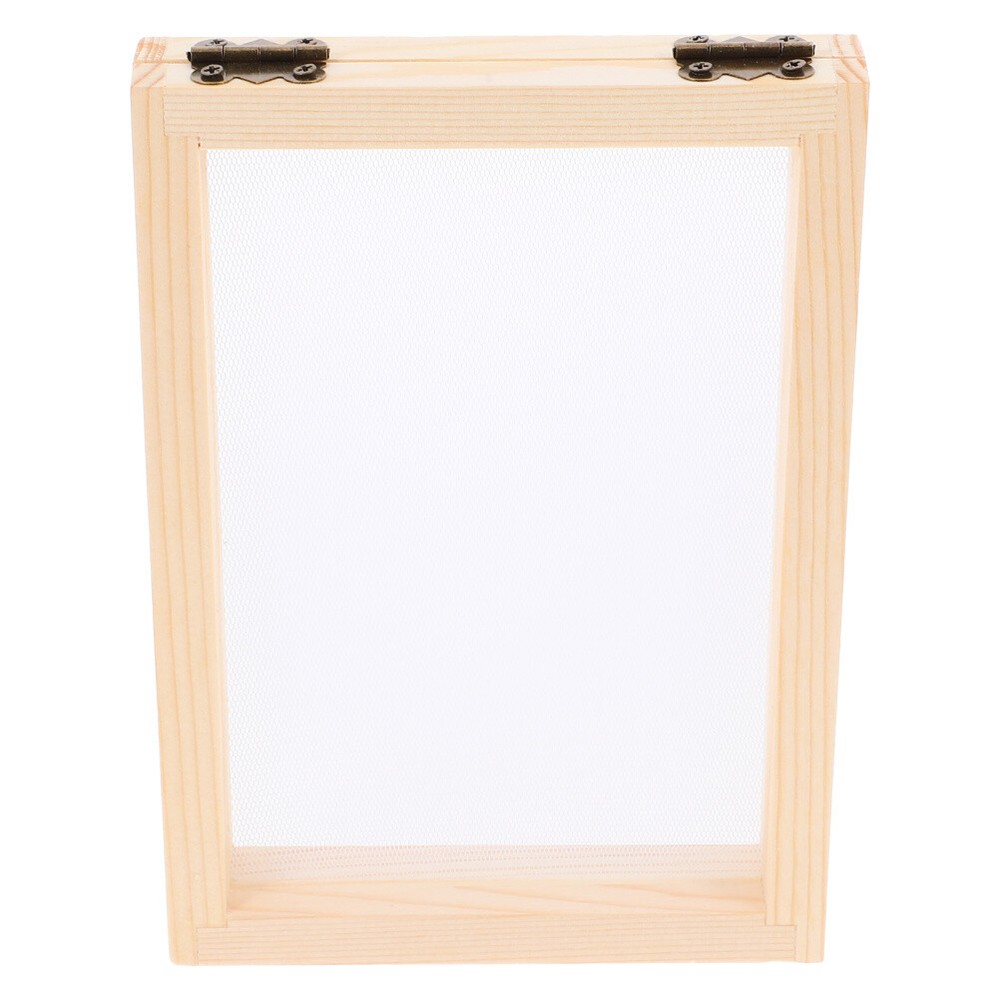 Wooden Paper Making Frame Paper Making Mold DIY Frame Screen Mesh Tool