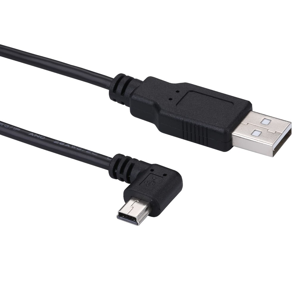 LARRITS 3M USB A to Mini B Cable 90 Degree Data Sync 10 feet, Right Angle