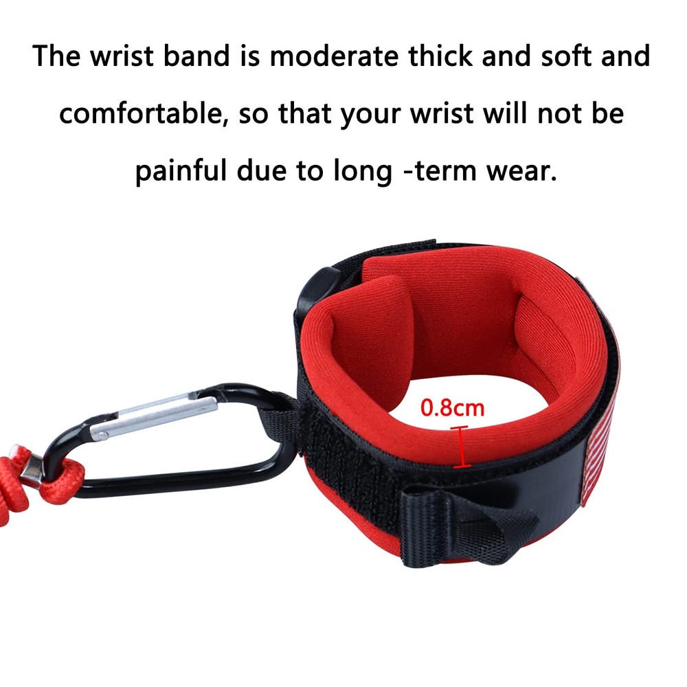 YMHHefy Boat Kill Switch Lanyard with Wrist Strap Compatible Red