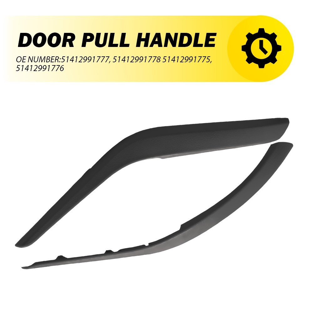 2X Fits BMW X1 E84 2009-2015 LH &RH Side Inner Door Panel Handle Pull Trim Black
