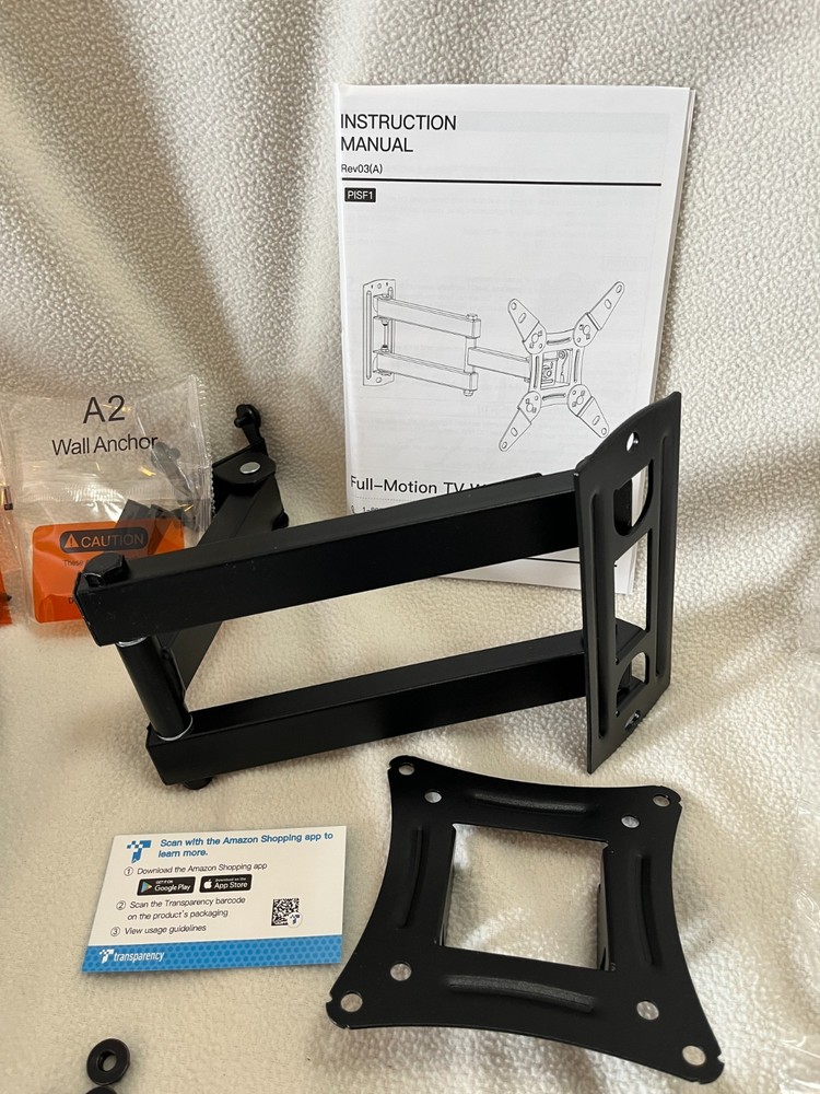 PISF1 Full Motion Wall Mount Bracket for Flat Screen TVs - Open Box NEW