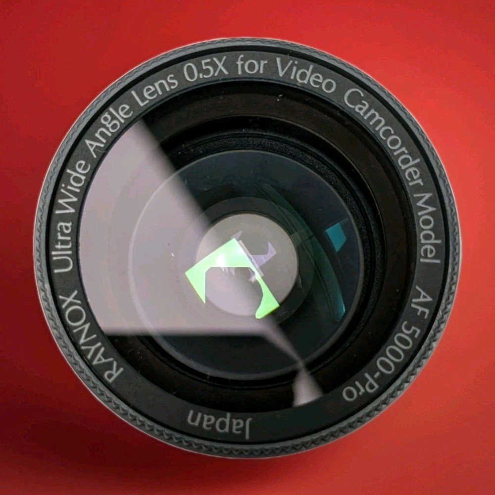 Raynox Ultra Wide Angle Conversion Lens AF5000-Pro for Video Camcorder Cap Case