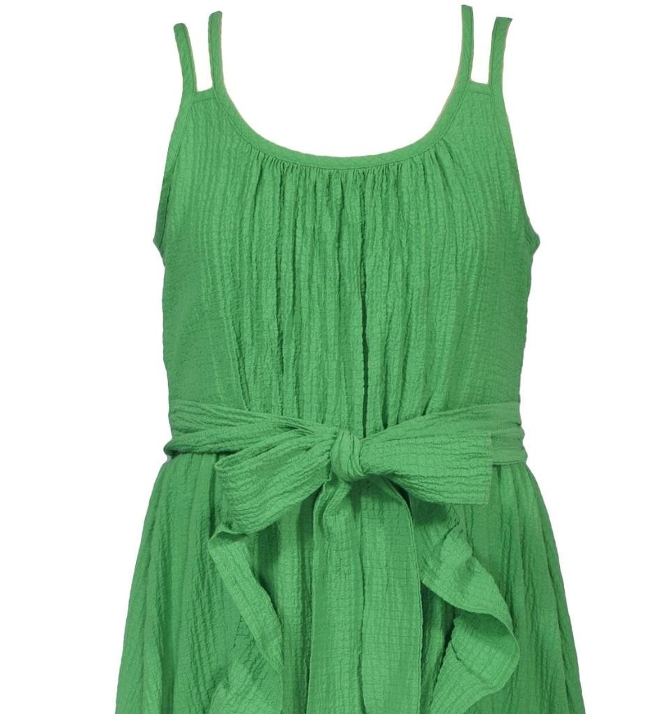 NEW Bonnie Jean Girl Size 16 "GREEN CREPE" Walk-Through Skirted Shorts Romper