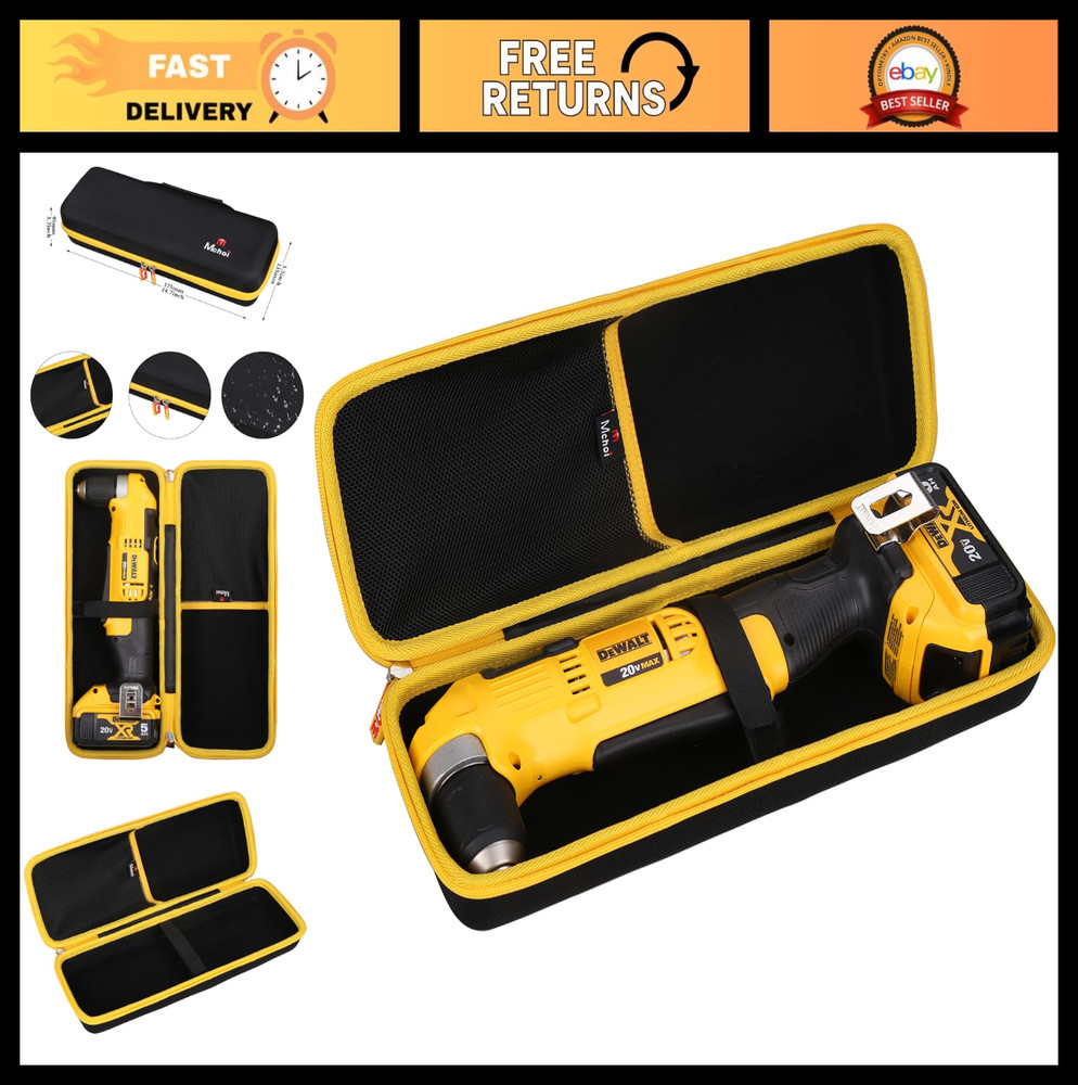 Hard Storage Case for 20V MAX Right Angle Cordless Drill/Driver, Fits DCD740C1/D