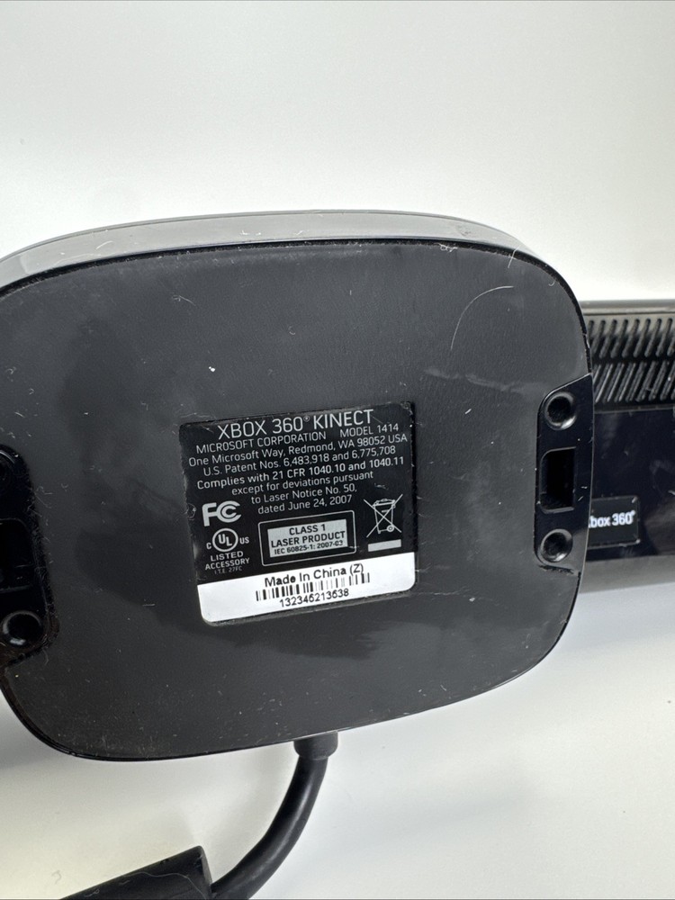 Microsoft Xbox 360 Kinect Motion Sensor Camera Black USB 6ft Cable