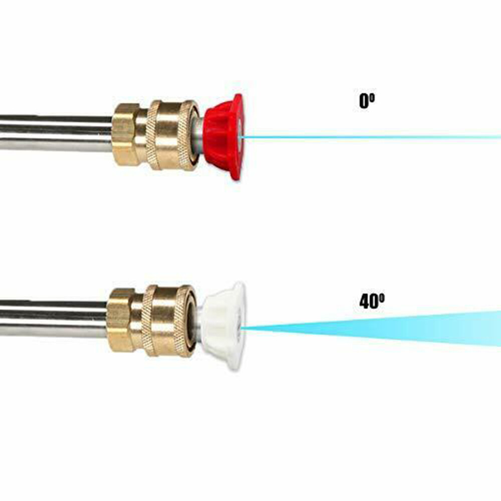 Gutter Cleaner Attachment For Pressure Washer W/ 4 Nozzles Tips 1/4" Accessory