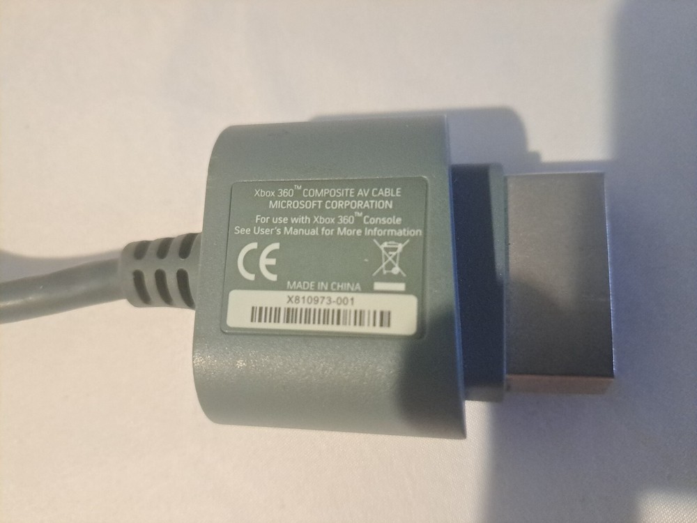 Genuine Microsoft Xbox 360 AV Composite Audio/Video Cable
