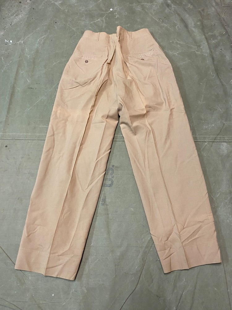 ORIGINAL WWII US ARMY OFFICER CLASS A "KHAKIS" TROUSERS- SMALL 32 WAIST