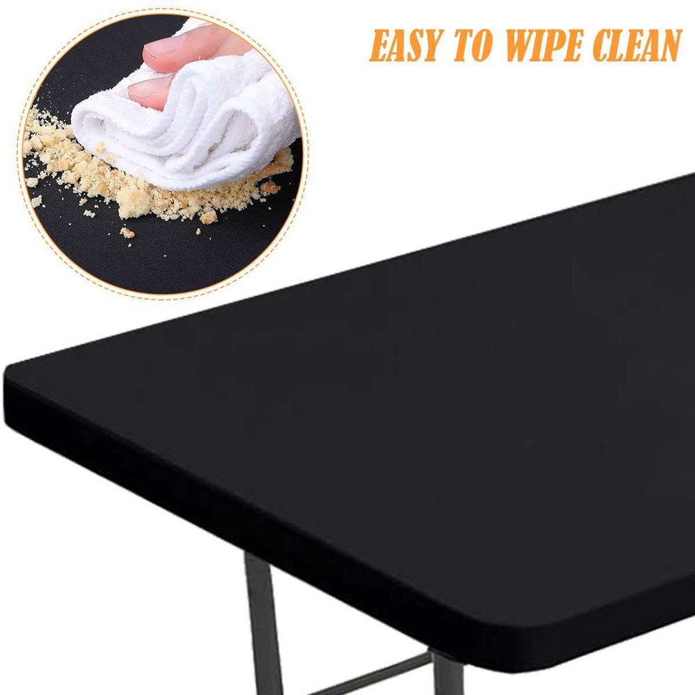 Picnic Table Cloth,Elastic Fitted Tablecloths for 6ft(30*72inch) Rectangle Table