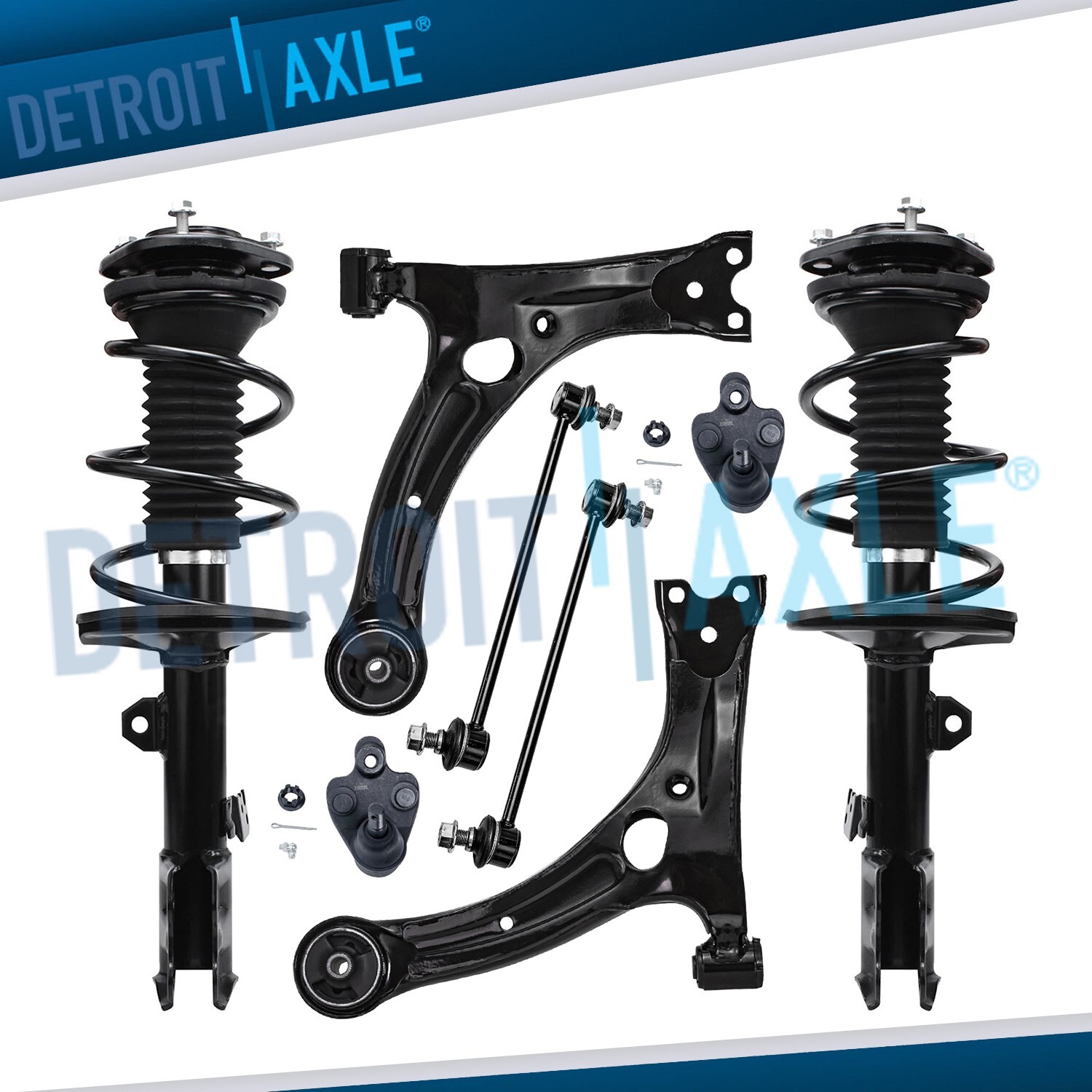 1.8L Front Struts Lower Control Arms Sway Bars for 2011 2012 2013 Corolla Matrix