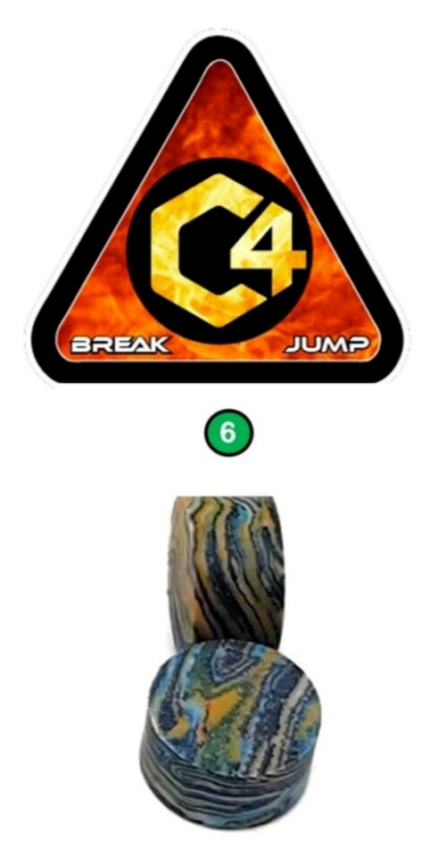 C4 -6 Break / Jump Pool Cue Tip ( 1 Tip ) - New for 2023