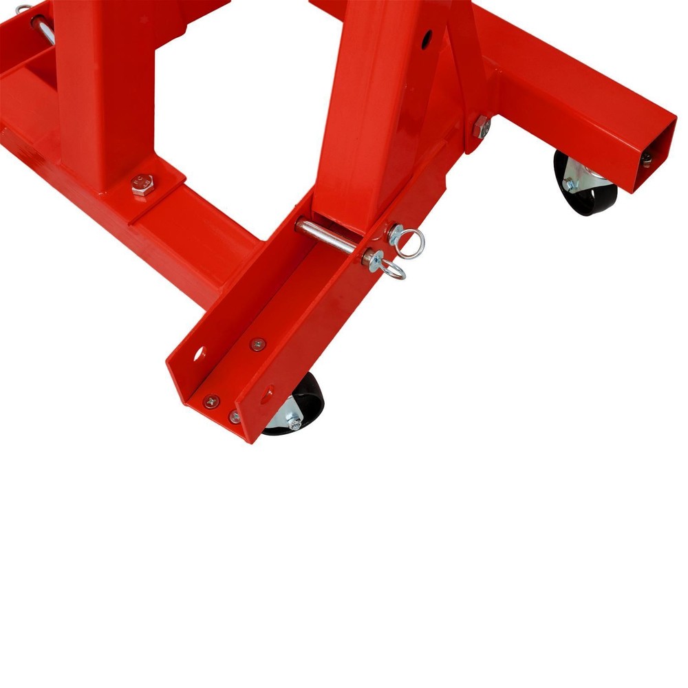 2 Ton Folding Engine Hoist with 6 Swivel Wheels for Warehouse Workshop