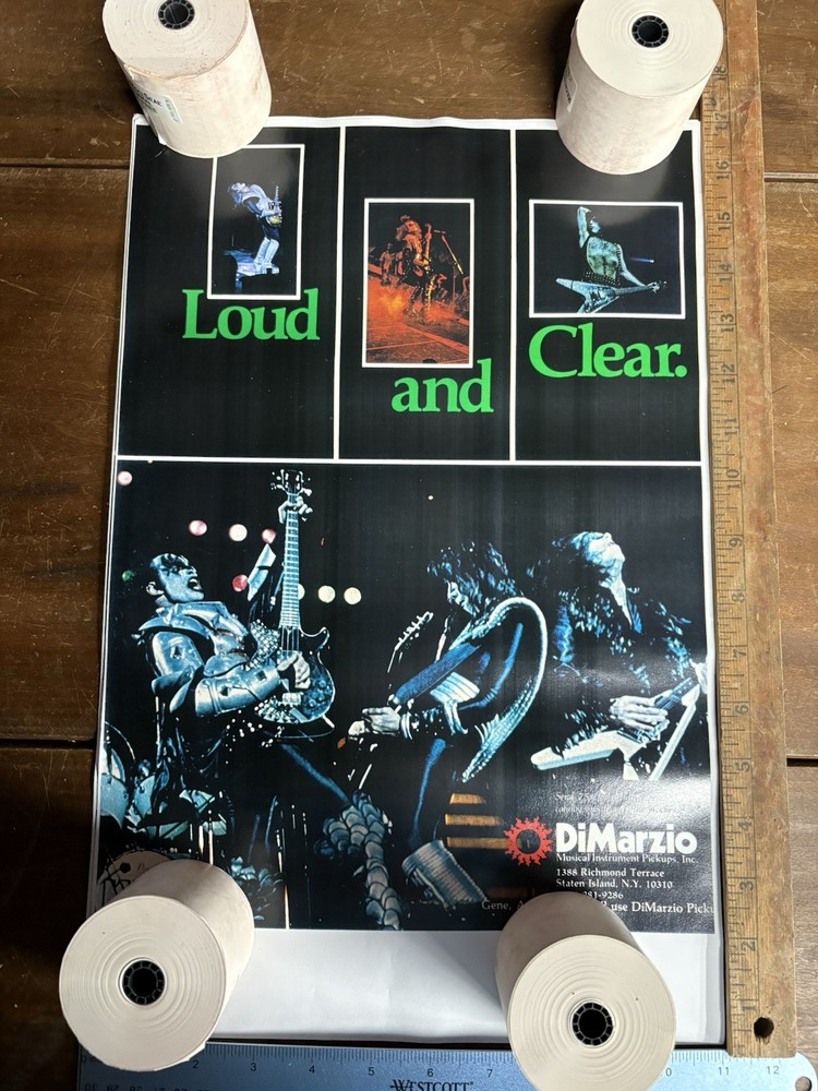 KISS for Dimarzio Guitars Print ad /mini-poster Man Cave music décor