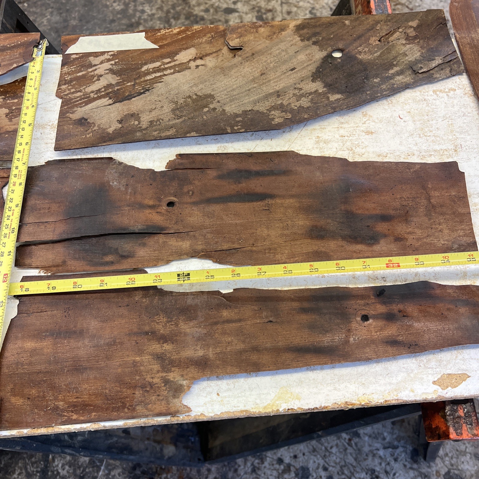 19thC Mahogany And Cherry Veneers