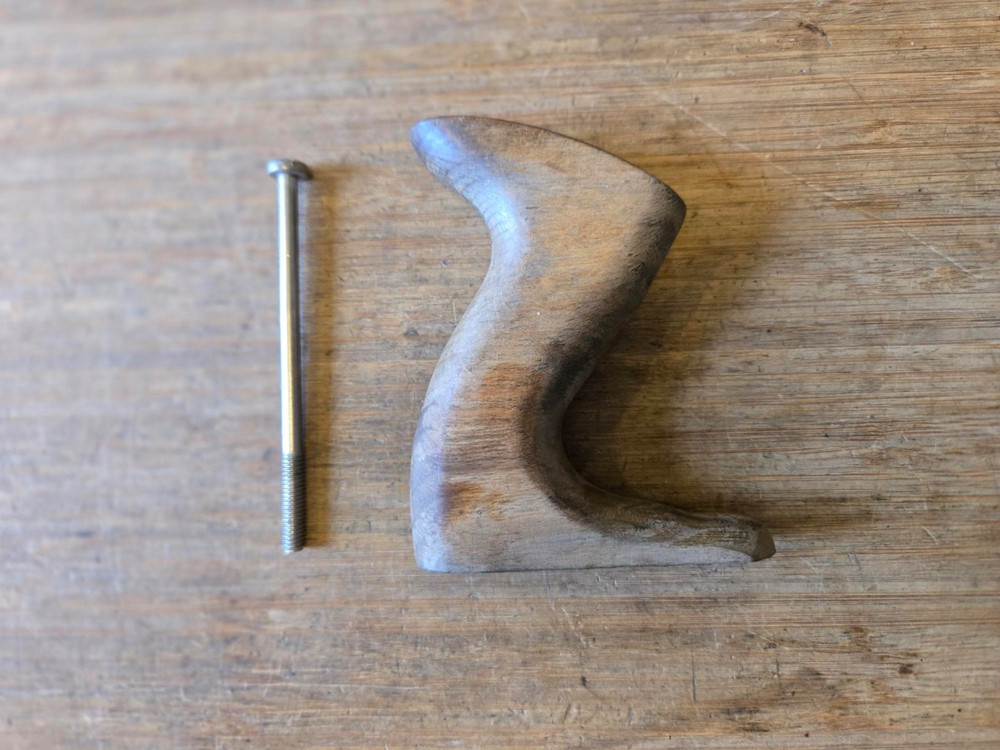 Vintage  Smoothing Plane Tote & Hardware - unknown maker- for restoration