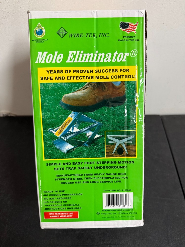 Wire Tek EasySet Mole Eliminator Trap Made In USA