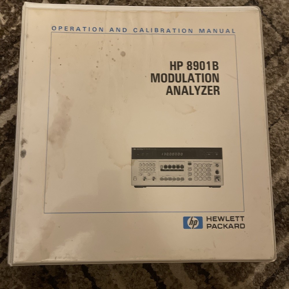 HP 8901B Modulation Analyzer Operation and Calibration Manual