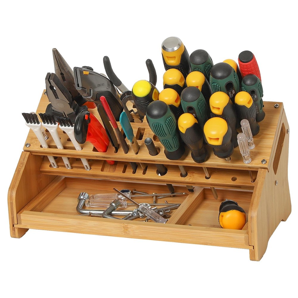 Screwdriver Organizer - Tool Storage Organizer Workbench Desktop Rack - Hand ...