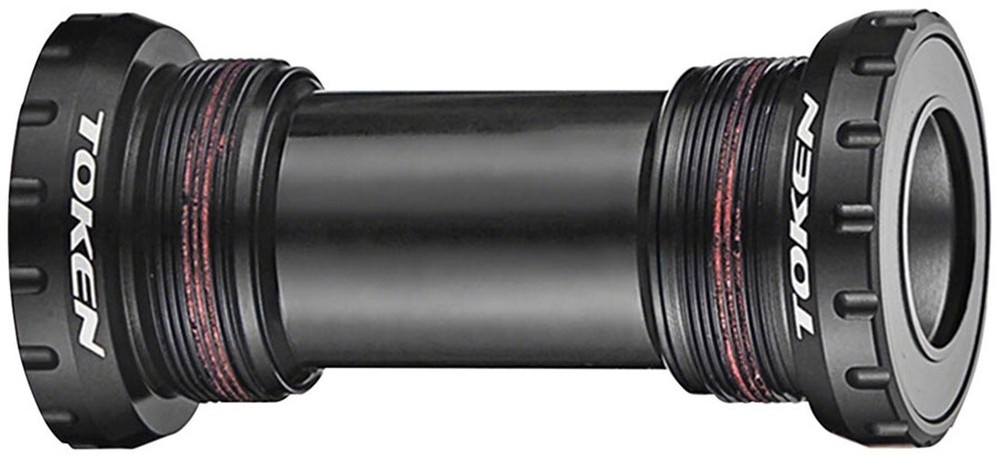 Token TK878 Threaded Bottom Bracket - English, Shimano HollowTech II, Black