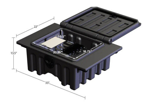 103851 Minimizer In-Frame Chest Style Tool Box Black