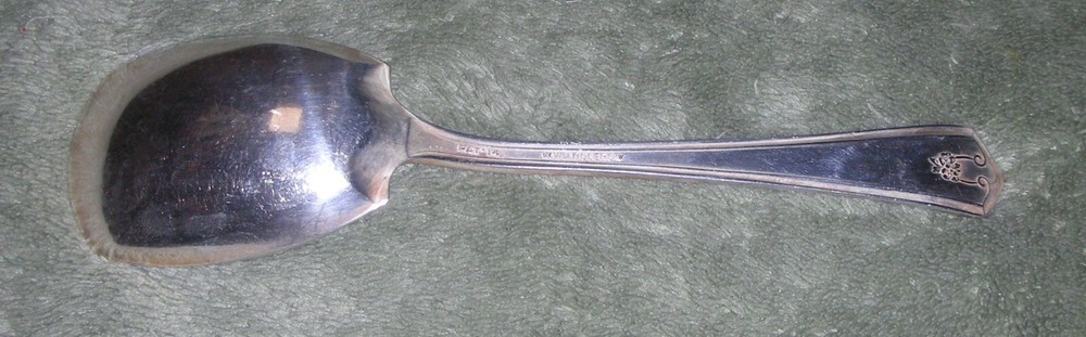 SUGAR SPOON ~ Wm Rogers International ~ ASHLAND ~ Silverplate ~ c1914