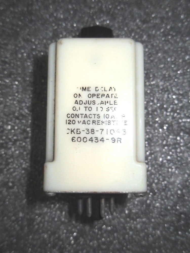 Potter & Brumfield CKB-38-71063 0.1-10SEC Time Delay Relay