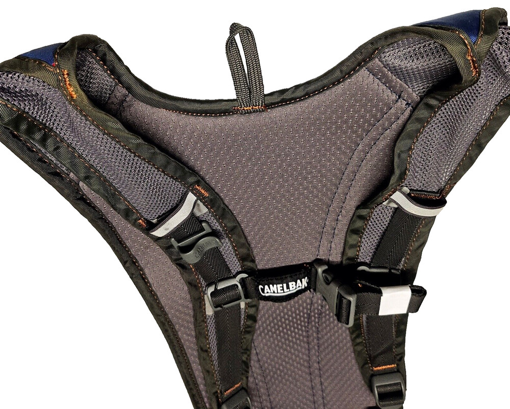 Camelbak Classic Hydration Pack Blue Black Zipper Pocket - No Bladder 16" x 7"