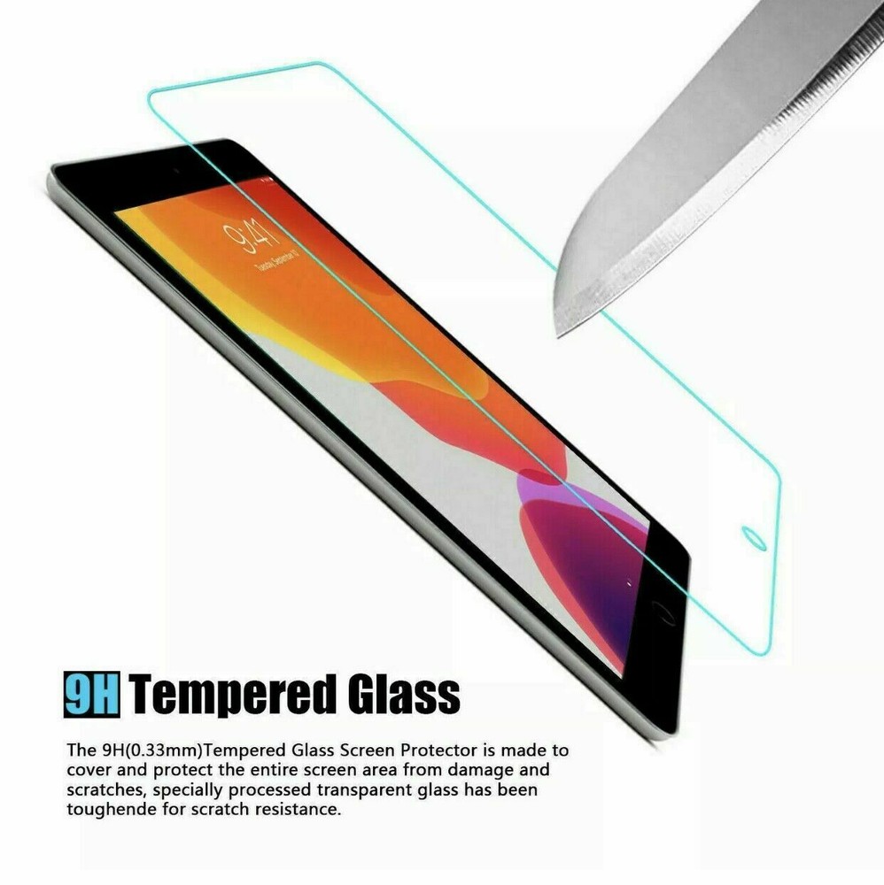 [2-Pack] Tempered GLASS Screen Protector for Apple iPad 9th/8th Generation 10.2"