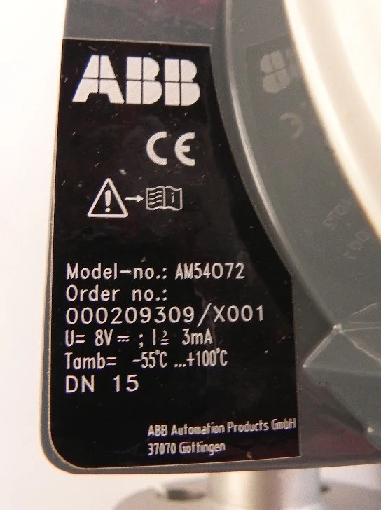 ABB Armored Variable Area Flowmeter AM54072 DN15