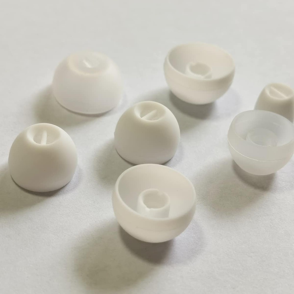 8 Pairs Extra Small Earbuds Tips Replacement Silicone Ear Small-White