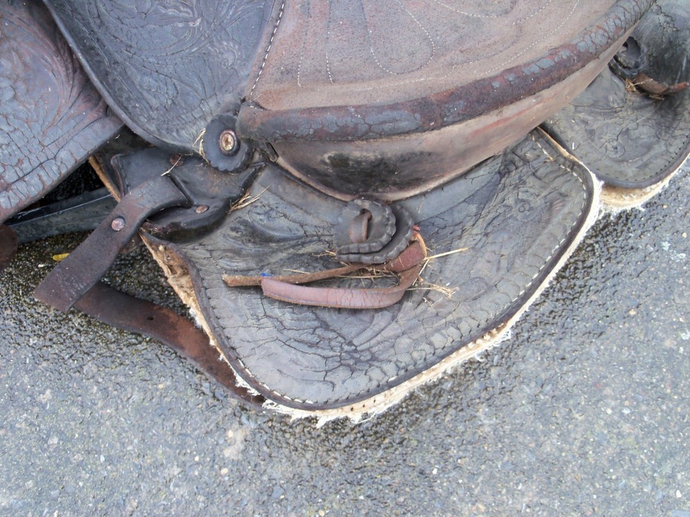 Vintage Older Riding Saddle, Measures 13"