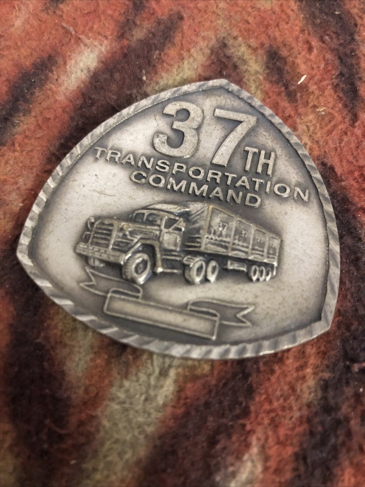 37TH TRANSPORTATION COMMAND CHALLENGE COIN Semper Rotans
