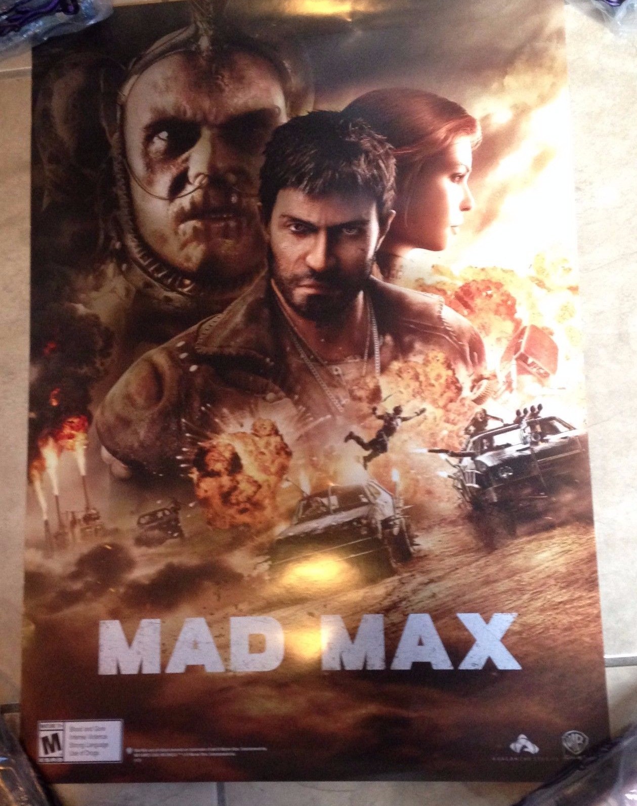 Mad Max Movie Poster NEW Gamestop Exclusive NEW 15.5" x 22"