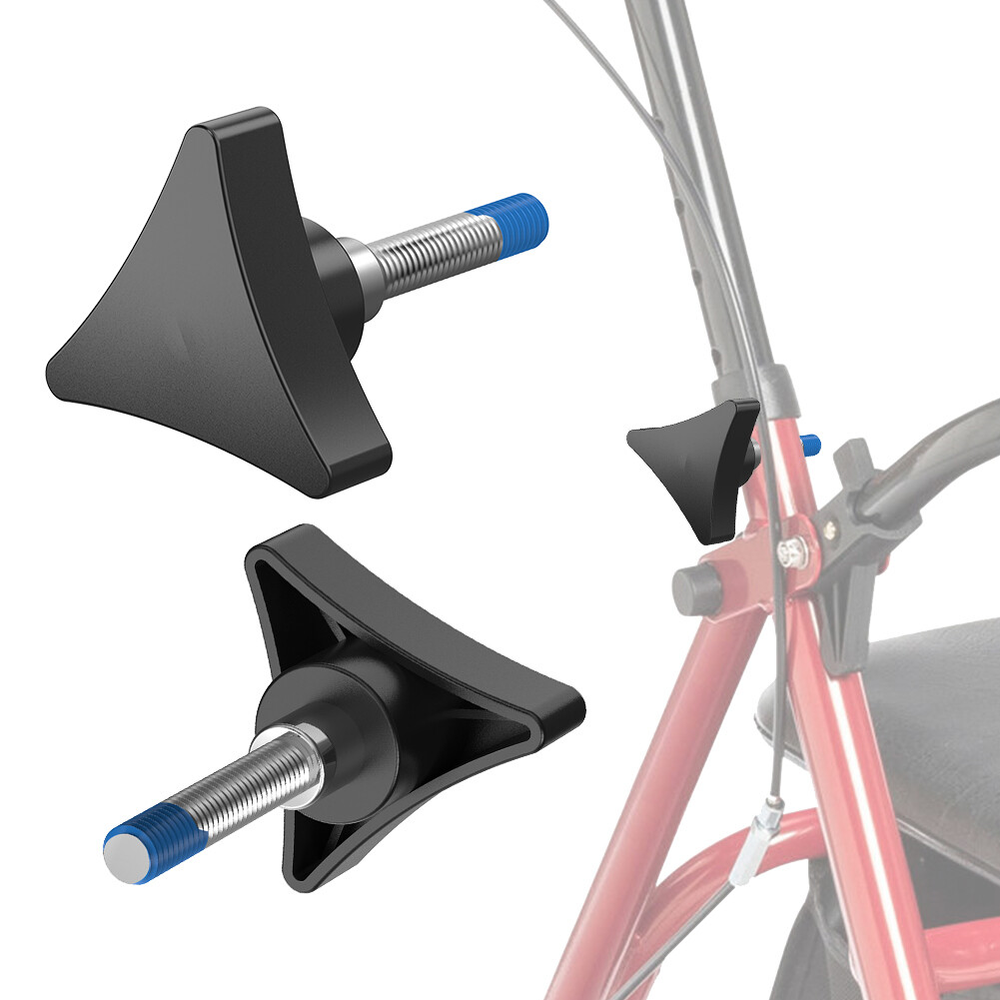 4 Packs Rolling Knob For Rollator Walker Rear / Front Wheel Assembly Replacement