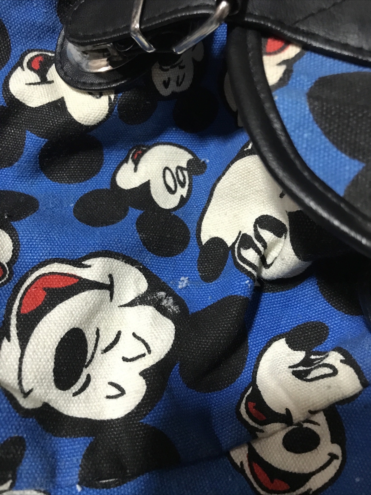 Disney Mickey Mouse Expressions Backpack All Over Print Blue & Black